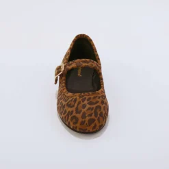 Babies cuir motif léopard