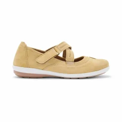 Babies en cuir à pattes croisées, largeur confort