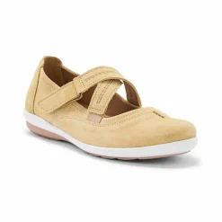 Babies en cuir à pattes croisées, largeur confort