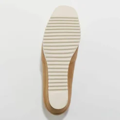 Ballerines compensées en cuir