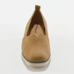 Ballerines compensées en cuir