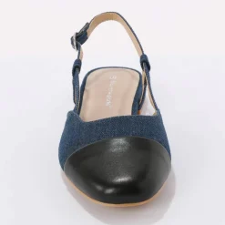 Ballerines slingback bicolore