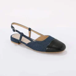 Ballerines slingback bicolore
