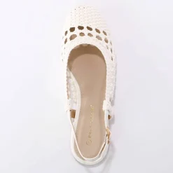 Ballerines tressage slingback