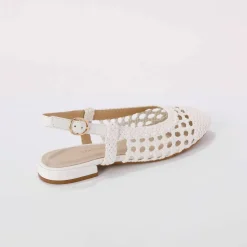 Ballerines tressage slingback