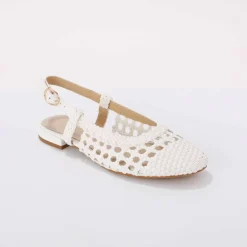 Ballerines tressage slingback