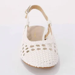Ballerines tressage slingback