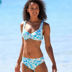 Bas de maillot de bain forme midi imprimé Linao