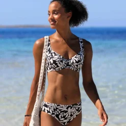Bas de maillot de bain forme midi imprimé Linao