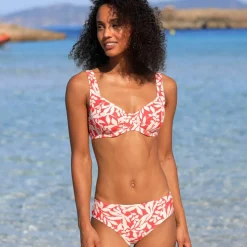 Bas de maillot de bain forme midi imprimé Linao