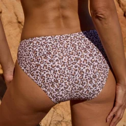 Bas de maillot de bain forme midi imprimé Tahona