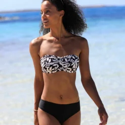 Bas de maillot de bain forme midi uni Solaro
