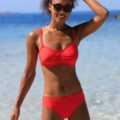 Bas de maillot de bain forme midi uni Solaro