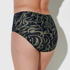 Bas de maillot de bain taille haute imprimé Floresta