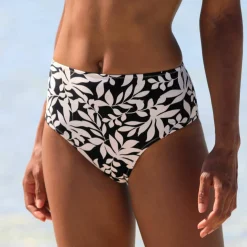 Bas de maillot de bain taille haute imprimé Linao