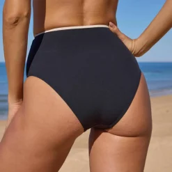 Bas de maillot de bain taille haute uni gainant Ilaya