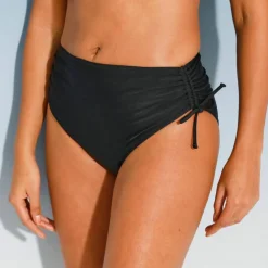 Bas de maillot de bain uni Solaro taille haute