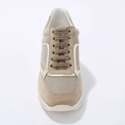 Baskets compensées en cuir certifié LWG