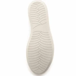 Baskets cuir lacées et zippées - blanc