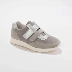 Baskets scratchées spécial pieds sensibles en tissu extensible