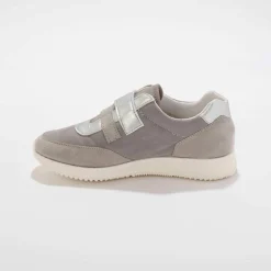 Baskets scratchées spécial pieds sensibles en tissu extensible