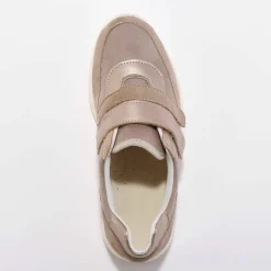 Baskets scratchées spécial pieds sensibles en tissu extensible