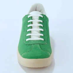 Baskets vintage croûte de cuir colorées