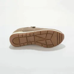 Baskets zippées et à lacets en cuir