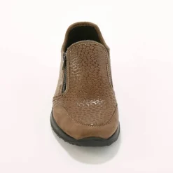 Baskets zippées spécial pieds sensibles en tissu extensible