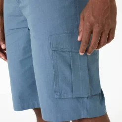 Bermuda cargo en toile ripstop ceinture élastiquée côtés