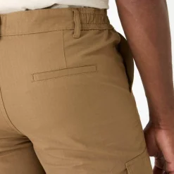 Bermuda cargo en toile ripstop ceinture élastiquée côtés