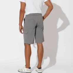 Bermuda cargo gabardine élastiqué