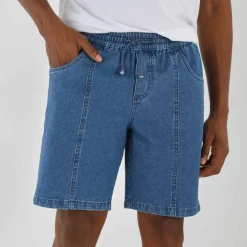 Bermuda denim léger élastiqué