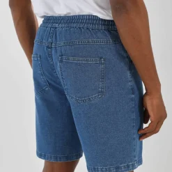 Bermuda denim léger élastiqué
