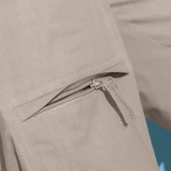 Bermuda élastiqué au 3/4 + ceinture assortie