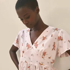 Blouse à basque imprimée