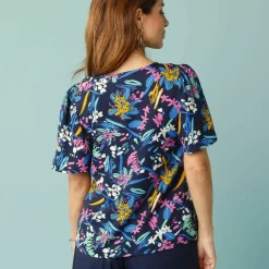 Blouse manches courtes Spécial Petites crêpe imprimé