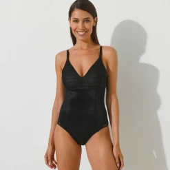 Body grand maintien en maille sculptante - sans armatures