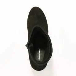 Boots compensées en cuir