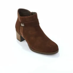 Boots en cuir à talon