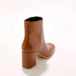 Boots à talon à bout carré