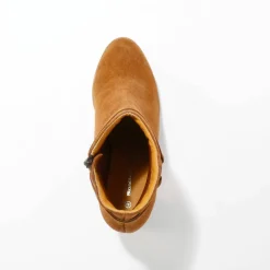 Boots à talon, cuir suédé