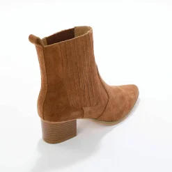 Boots western, cuir