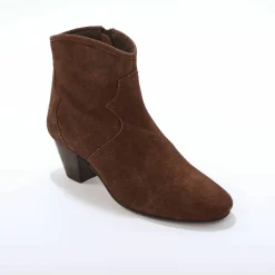 Boots western cuir