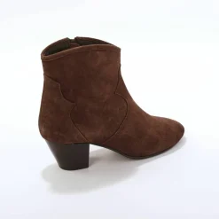 Boots western cuir