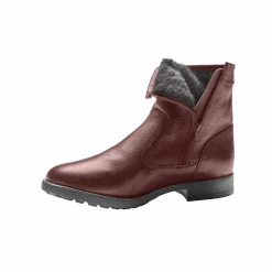 Botillons zippés cuir fourrés laine - jusqu'au 46