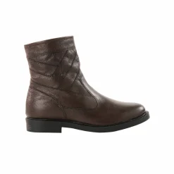 Botillons zippés cuir fourrés laine - jusqu'au 46