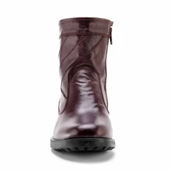 Botillons zippés cuir fourrés laine - jusqu'au 46
