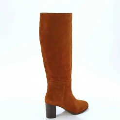 Bottes en cuir suédé