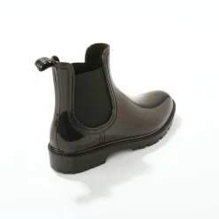 Bottines de pluie chelsea, semelle crantée